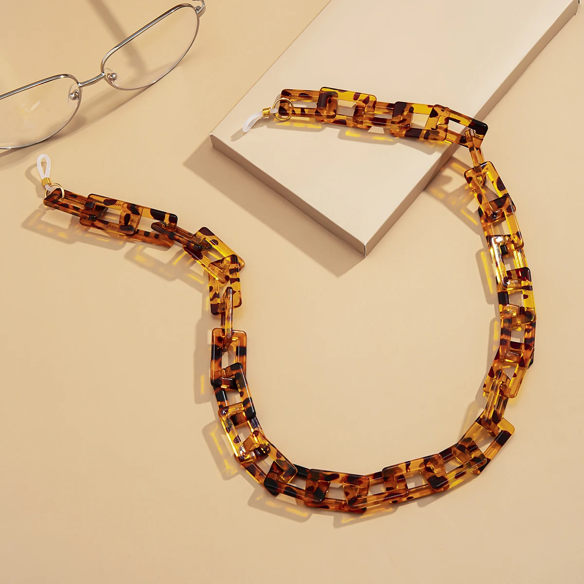Acrílico de Leopardo de Impresión de Vasos de la Cadena de Correas de soporte de Gafas de sol Cordón gafas de Lectura de la Cadena en el Cuello, Gafas de Accesorios 2021 3
