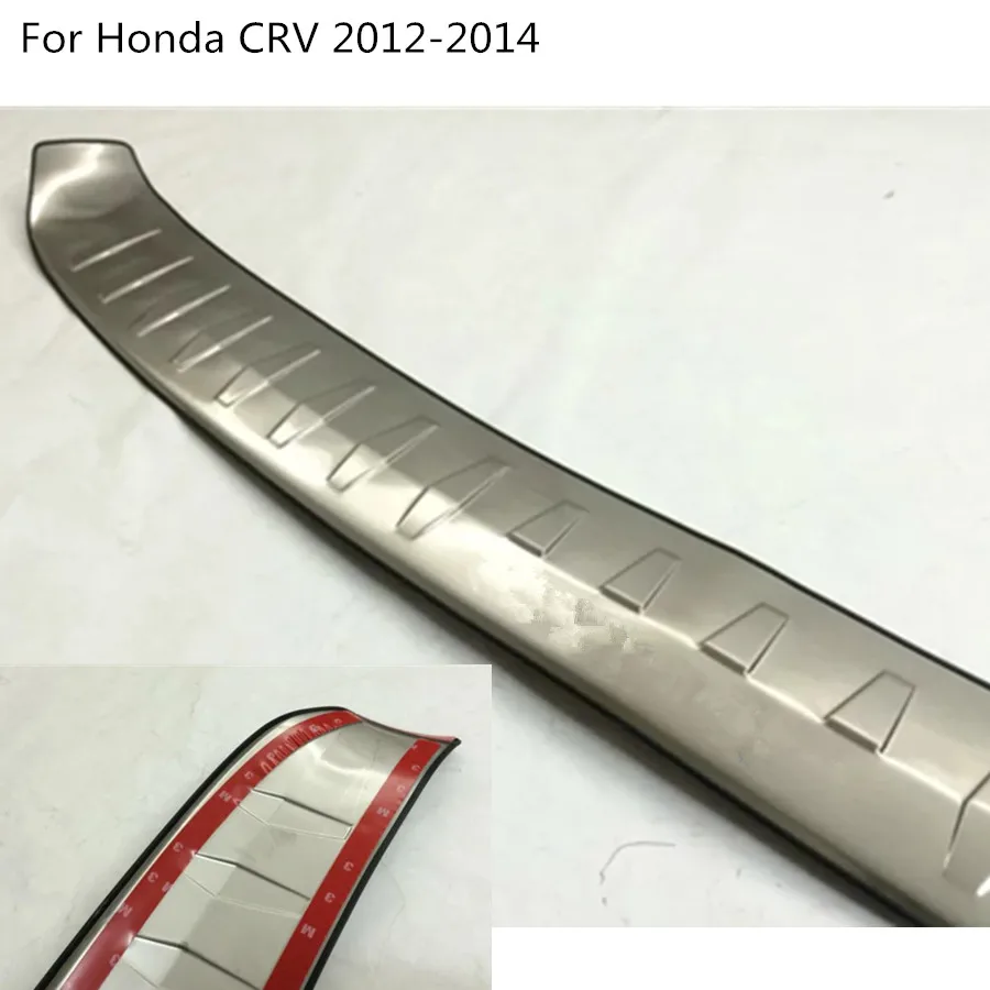 Para Honda CRV CR-V 2012 2013 carrocería Exterior del Parachoques Trasero Proteger la Moldura de Campana Estilo de la Cubierta de la Placa de Acero Inoxidable Pedal 1pcs 3