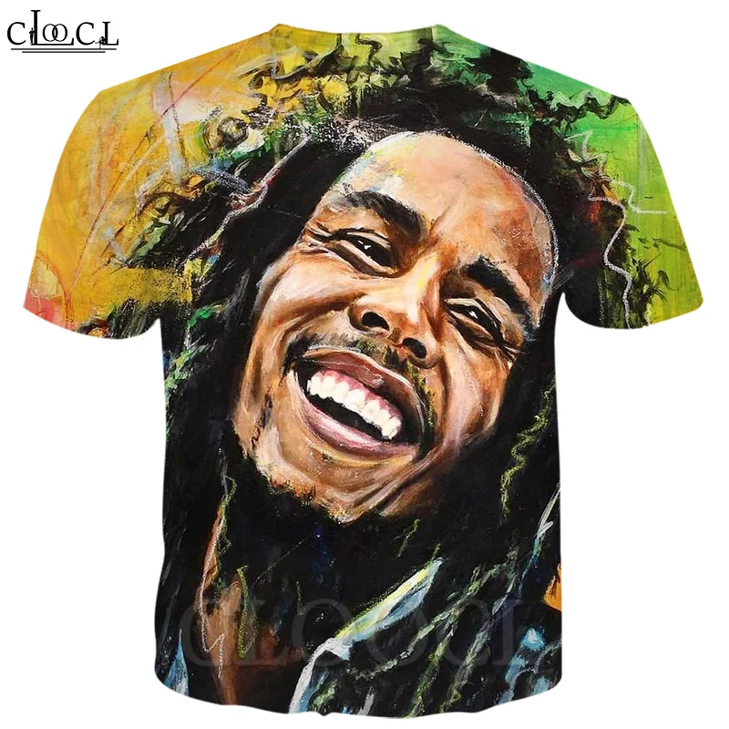 CLOOCL Cantante de Reggae Creador de Bob Marley T-shirt de Impresión 3D de la Camiseta de las Mujeres de los Hombres de Manga Corta de Harajuku Camisetas Sudaderas Tops 3