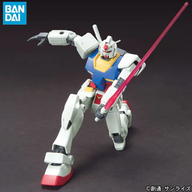 BANDAI GUNDAM HGUC 191 1/144 RX-78-2 REVIVIR modelo de Gundam montado Anime figuras de acción, juguetes Decoración de Niños de Juguete de Regalo 3