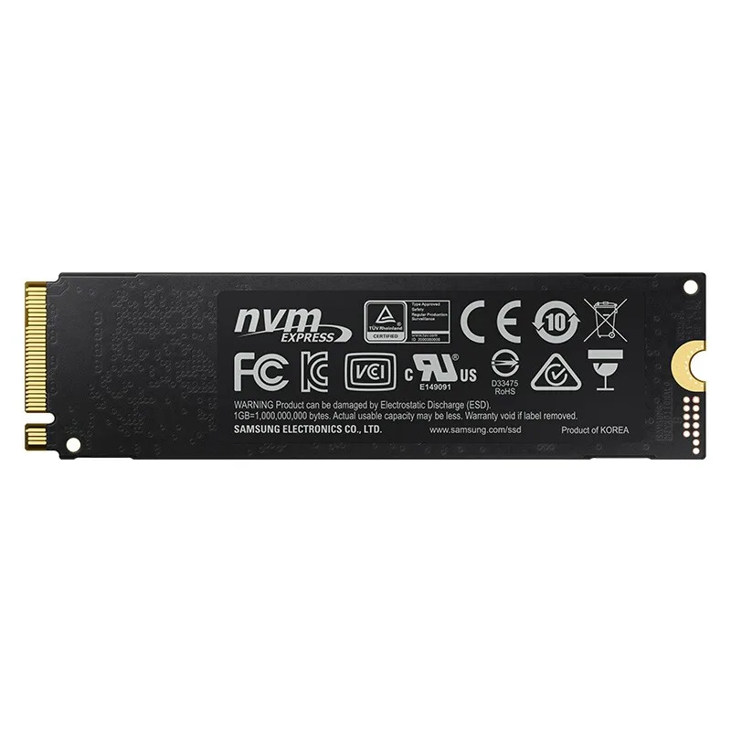 SAMSUNG SSD M. 2 NVMe 970 EVO PLUS 1TB de 250 gb a 500 GB Unidad de Estado Sólido de 2280 M2 TLC PCIe Gen 3.0 x 4 NVMe 1.3 de alto rendimiento 3