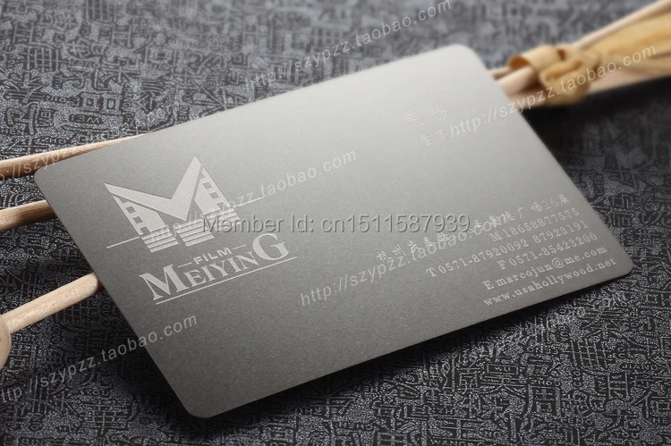 De metal personalizado de tarjetas de visita de Lujo de Metal Negocio de impresión de Tarjetas de visita/nombre Card100pcs mucho diseño libre 3