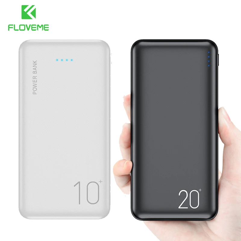 FLOVEME del Banco del Poder 10000mAh Cargador Portátil Para Samsung Xiaomi mi Móvil Batería Externa Powerbank 10000 mAh Poverbank Teléfono 3