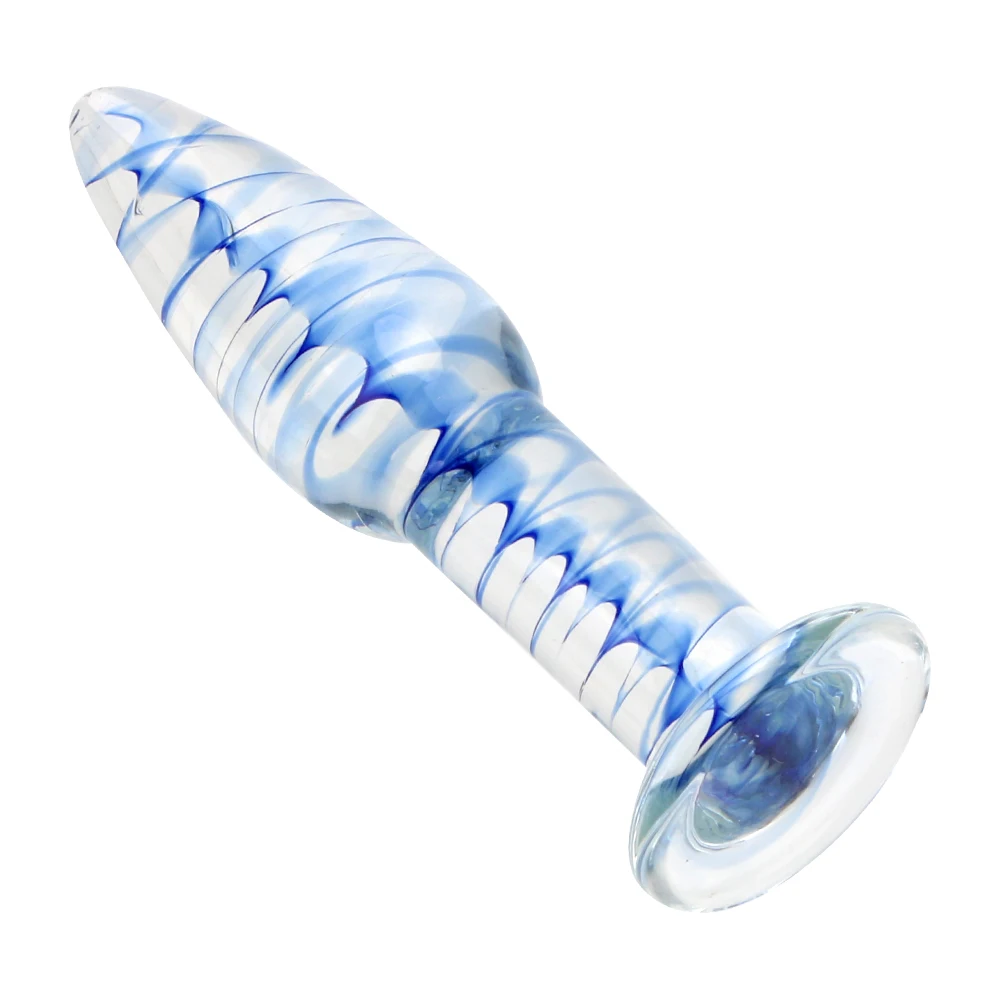 OLO Productos para Adultos juguetes Sexuales para la Mujer Transparente Butt plug Hembra Masturbación Consolador de Cristal de Vidrio Plug Anal 3