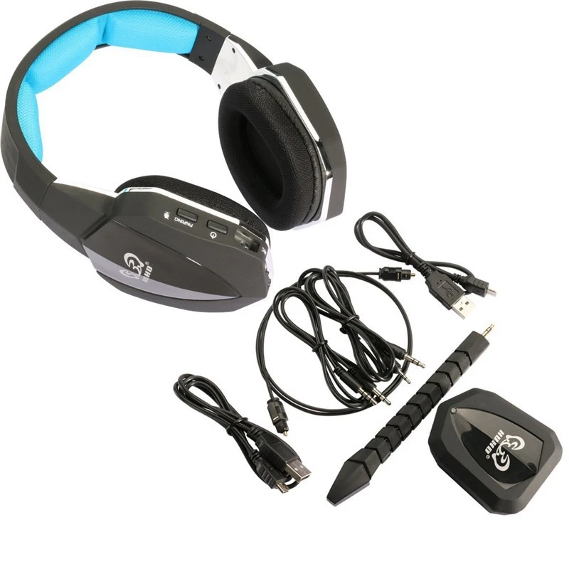 HUHD de Auriculares Inalámbricos Ópticos Wireless Gaming Headset para 360/One,PS4/3,PC,Actualizado 7.1 Inmers Sonido 3