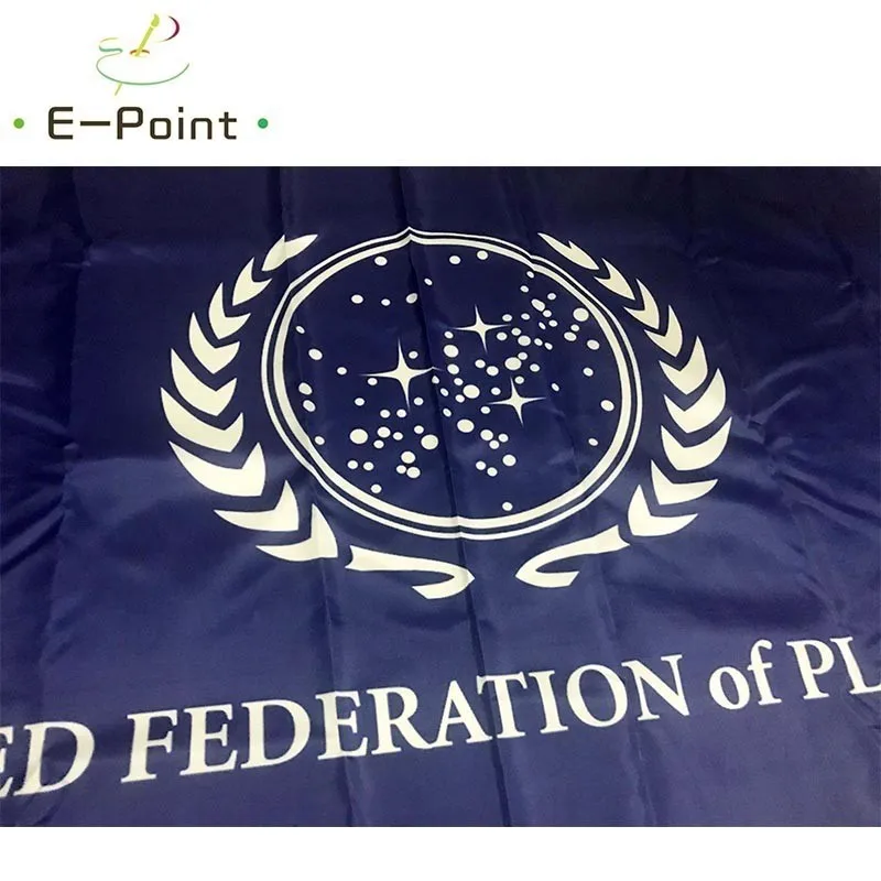 La bandera de la Federación Unida de Planetas 3 pies*5 pies (90*150cm) Tamaño de la Navidad Decoraciones para el Hogar banderín de Regalos 3