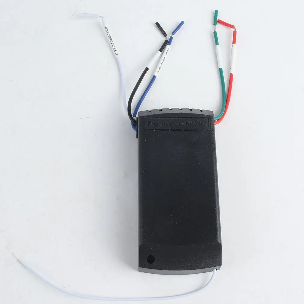 Universal Ventilador de Techo Lámpara de Control Remoto Kit de 110-240V Sincronización Inalámbrica Interruptor de Control Ajusta la Velocidad del Viento Transmisor Receptor 3