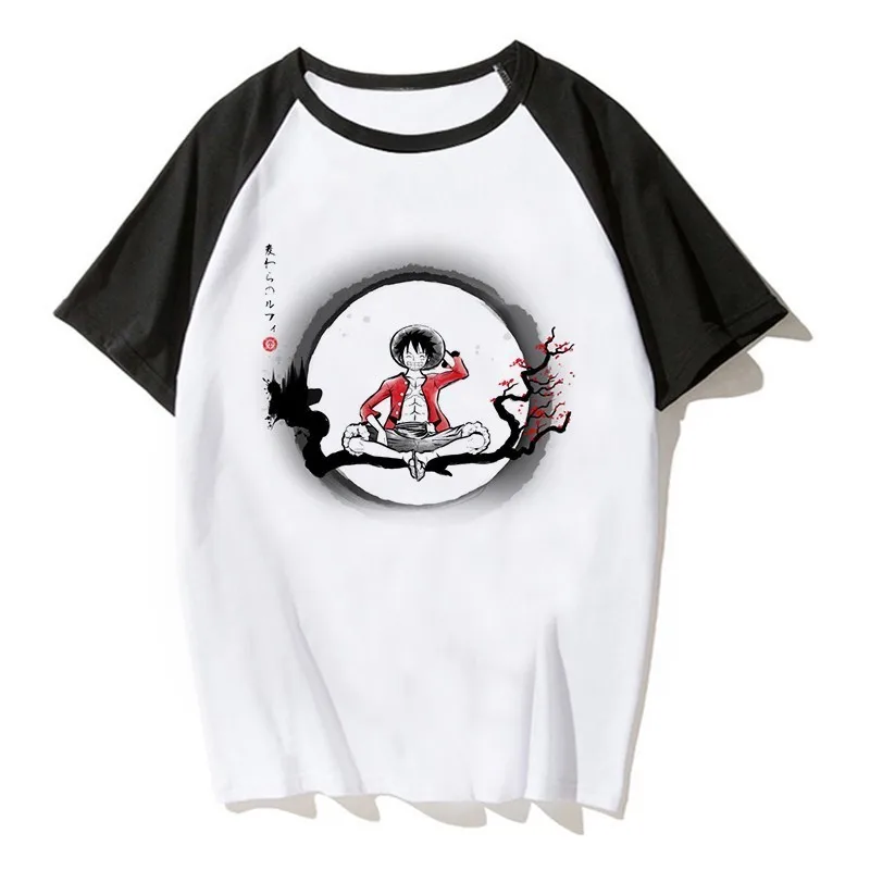 De nuevo Un Pedazo de Camiseta de Hombre de Anime Japonés de la Camisa de los Hombres T-shirt Luffy Camisetas Ropa de la Camiseta Impresa Camiseta de Manga Corta niños 3