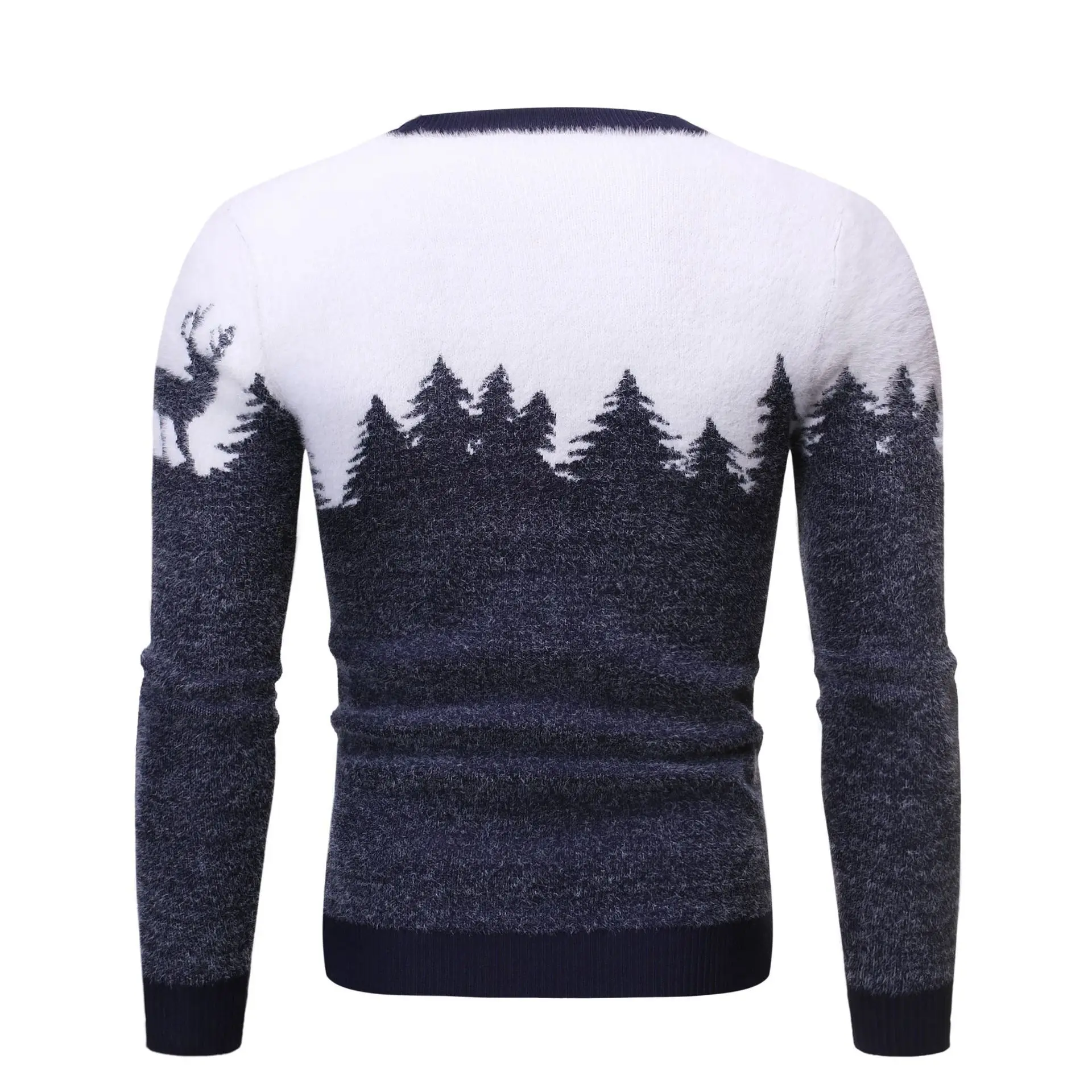 Caliente el estilo de otoño/invierno 2020 masculino de Navidad de los ciervos jersey suéter casual suéter de punto que adelgaza la tendencia masculina 3