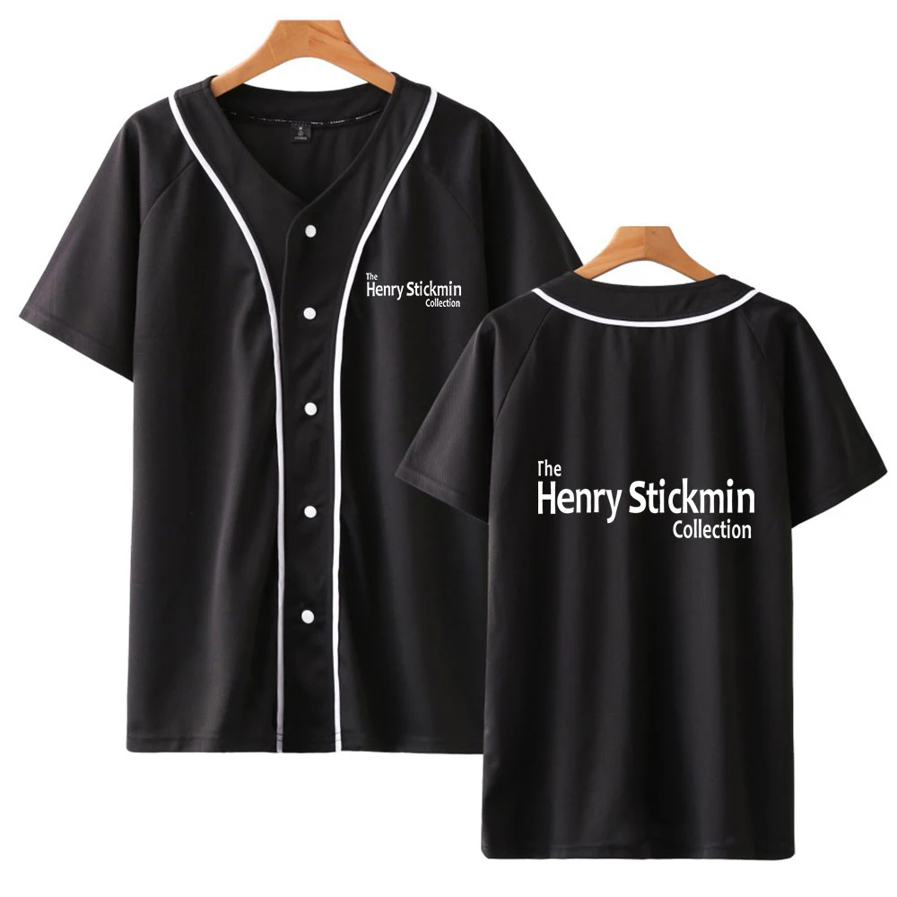 Henry Stickmin de la Moda de Béisbol de las camisetas de las Mujeres/de los Hombres de Verano de Manga Corta de la Camiseta de 2020 Caliente de la Venta Informal de Streetwear 3