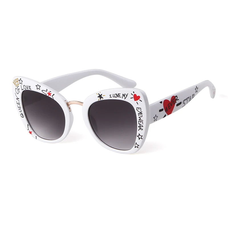 2020 Marca De Lujo De Las Mujeres Gafas De Sol De Gran Tamaño De La Marca Del Diseñador De Gran Marco Vintage Leopard Black Frame Gafas De Sol Cateye Oculos 3