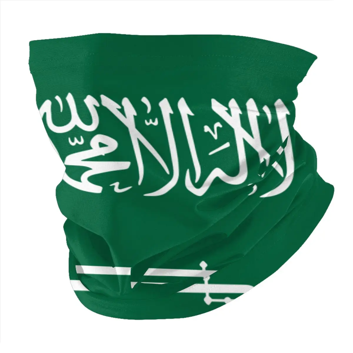 Arabia Saudita Bandera Cara Bufanda Con 2 Pcs Filtro Multi-propósito Pañuelo en la cabeza la diadema de caballo máscara 3