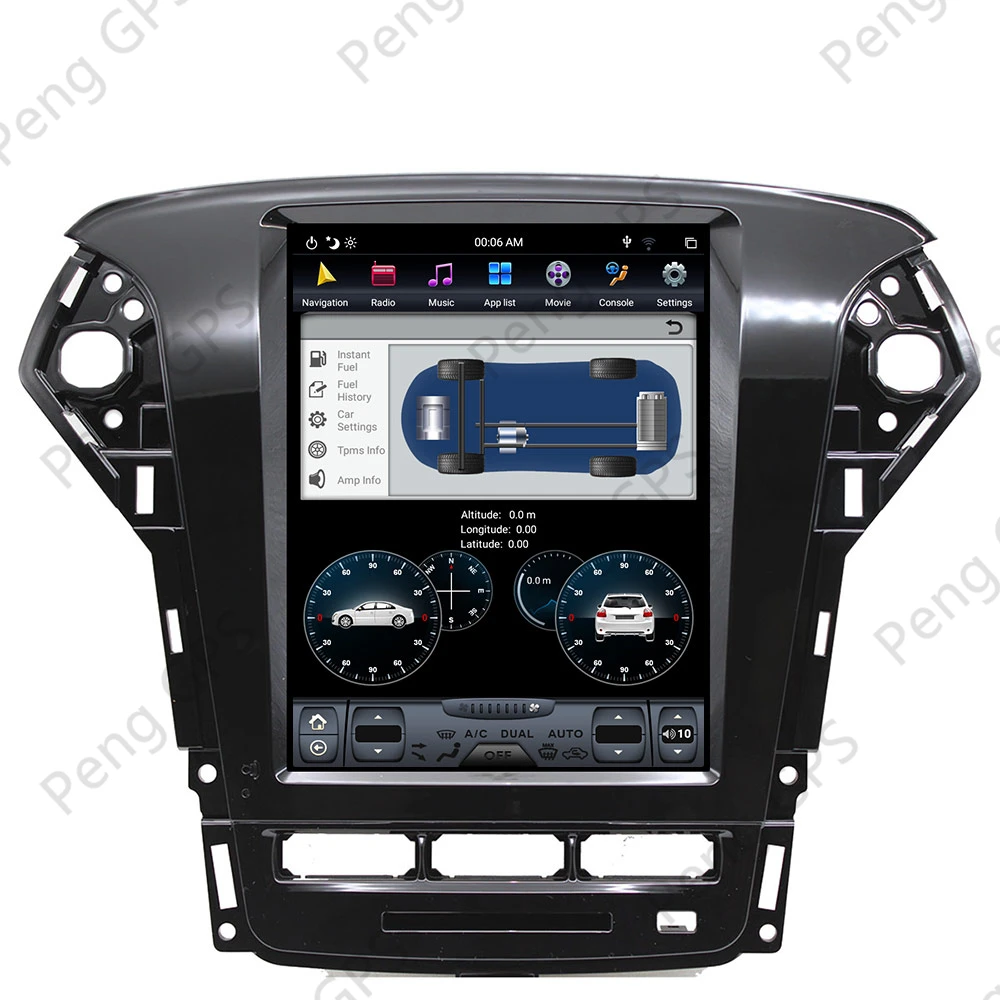 Android Estéreo Para Ford Mondeo MK4 2011-2013 Multimedia Jefe de la Unidad de Navegación GPS del Coche Reproductor de DVD con pantalla Táctil IPS Bluetooth DSP 3