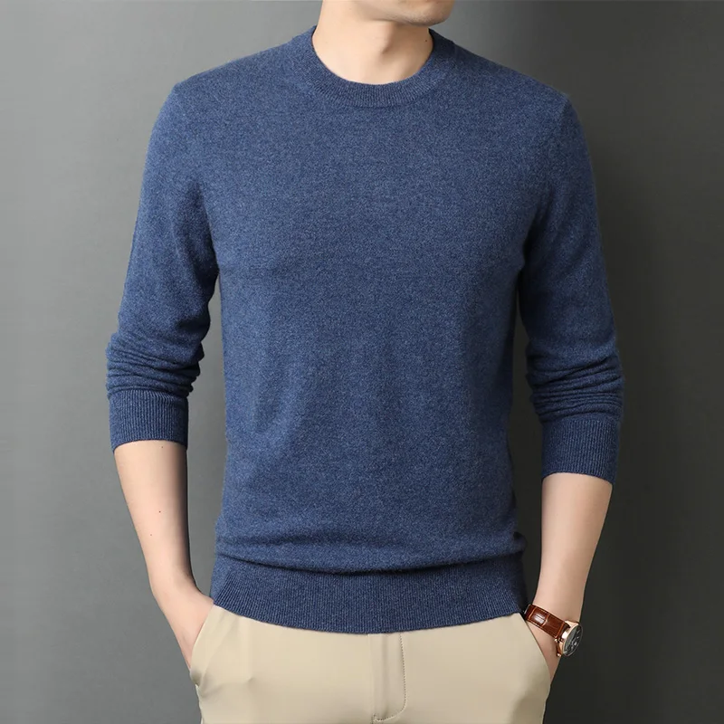 Suéter de los Hombres de la ropa de cuello redondo de manga larga suéteres jke287 3