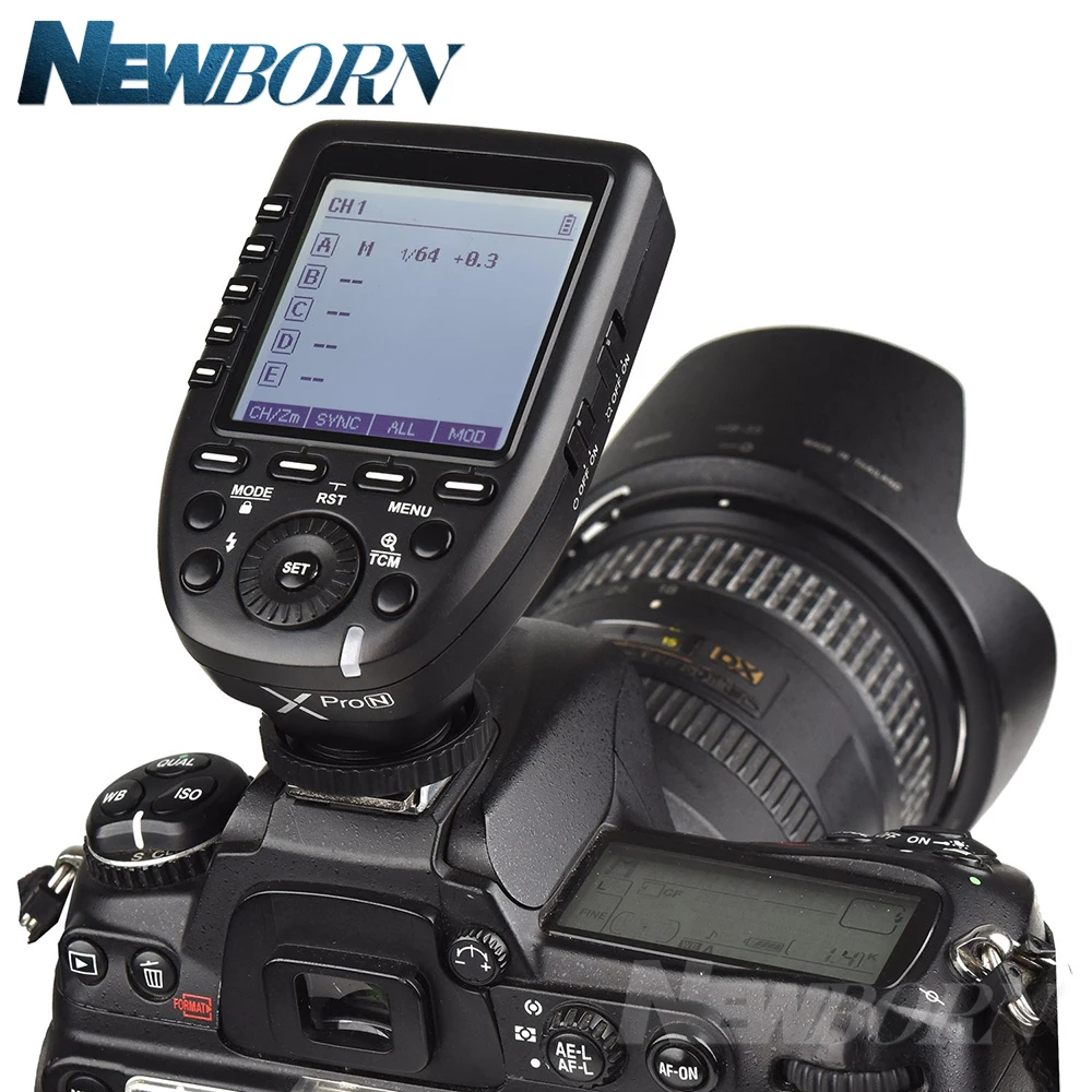 Godox TT685N TTL Flash de la Cámara de 2,4 GHz de Alta Velocidad de 1/8000s GN60+Xpro-N TTL Transmisor Inalámbrico de Nikon D7500 D850 D500 D4 +Regalo 3