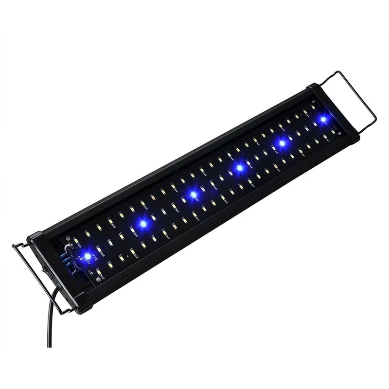 Super Slim LED Acuario Luz Multi-Color de Espectro Completo el Tanque de Peces de las Plantas Acuáticas, Marinas Crecen la Lámpara de Iluminación de 30-120cm de Enchufe de la UE 3