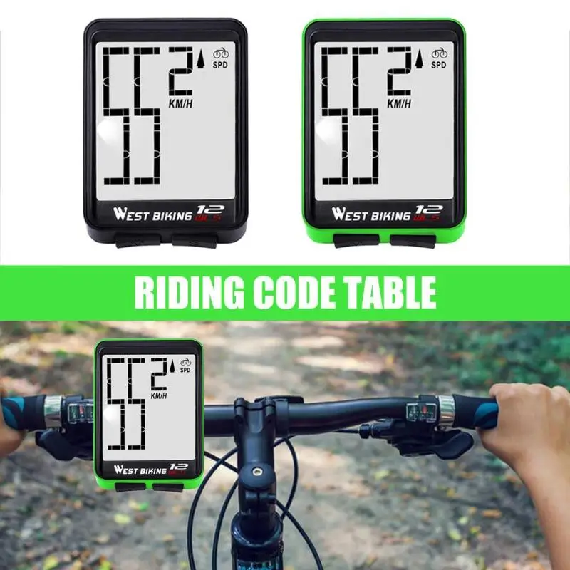 Durable Ordenador de la Bicicleta Clásica Textura Delicada Ordenador de la Bicicleta a prueba de Lluvia Inalámbrico de MTB de la Bicicleta Velocímetro Odómetro 3