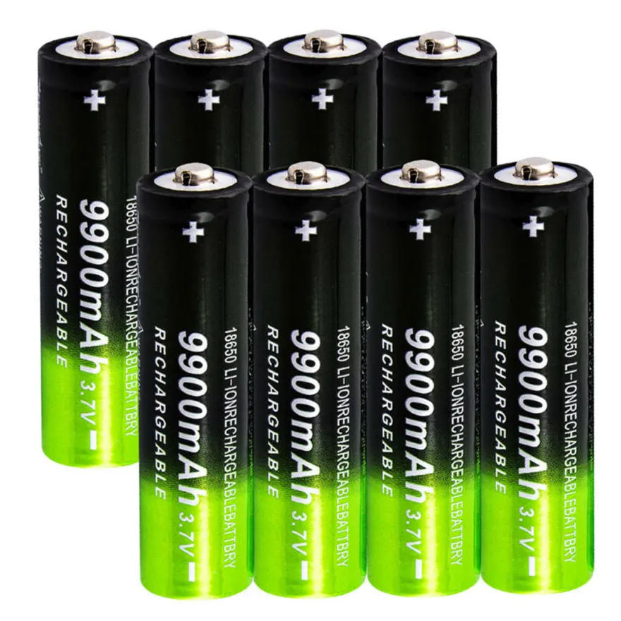 GTF Original 3.7 V 9900mAh 18650 batería Recargable de Li-ion de la Batería de Litio Batteria para Linterna Células 2/4/8/10 pc 18650 Baterías 3
