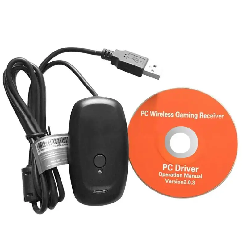 Wireless Gamepad PC Adapter USB Receptor Para Microsoft Xbox 360 Consola de Juegos Controlador USB Receptor de PC Con el controlador de CD 3