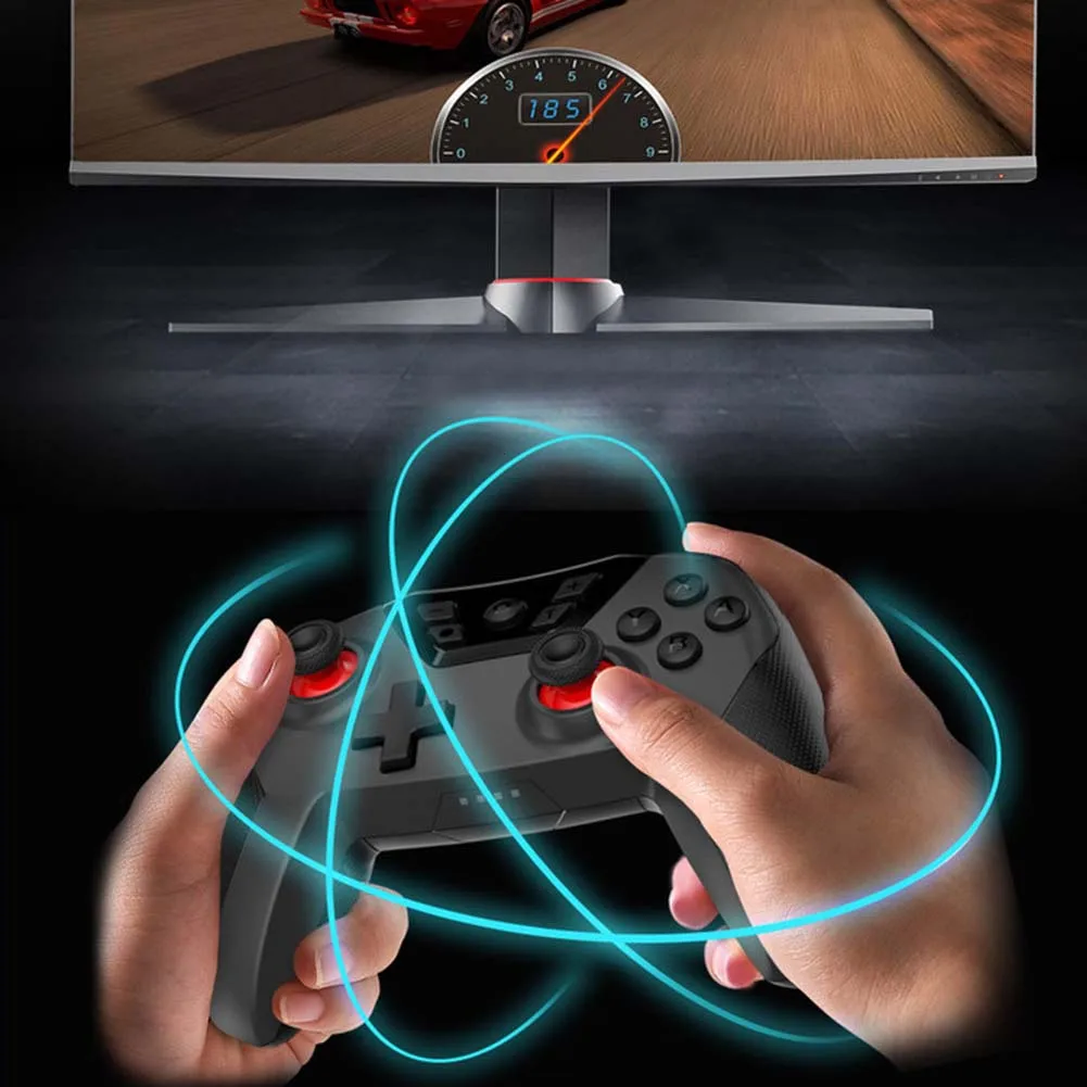2020 Bluetooth Gamepad Pro para Nintendo Interruptor Wireless Gamepad de la Consola de Video Juego Joystick USB Controlador de Accesorios de Control de 3