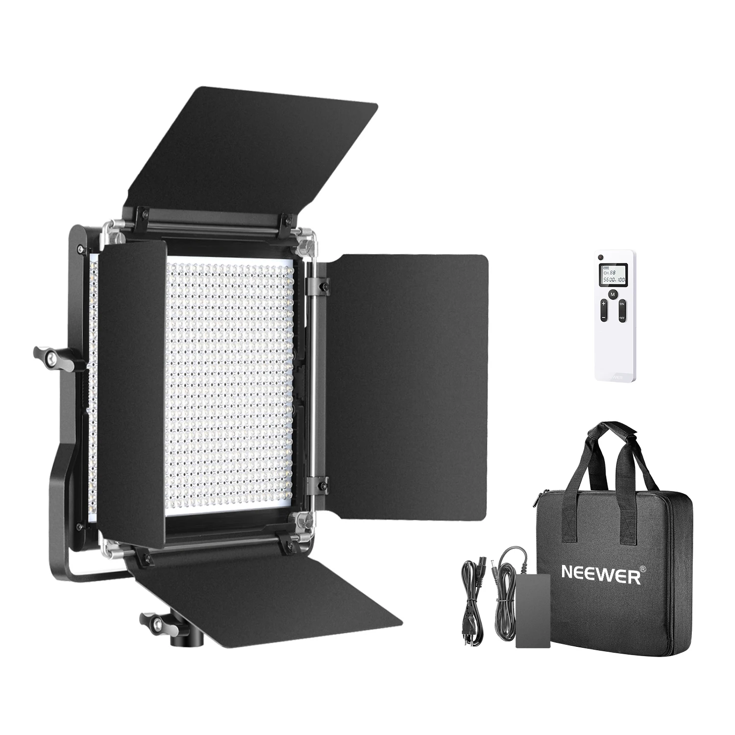 Neewer Avanzada de 2,4 G 660 Luz de Vídeo LED, de intensidad Regulable Bi-Color LED del Panel con Pantalla LCD+2.4 G Inalámbrico Remoto para el Retrato de Producto 3