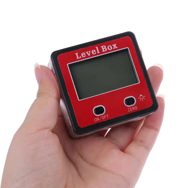 Inclinómetro Digital Transportador de Nivel de burbuja Ángulo de Medidor Medidor de Bisel Nivel de Cuadro con Imán R9JC 3