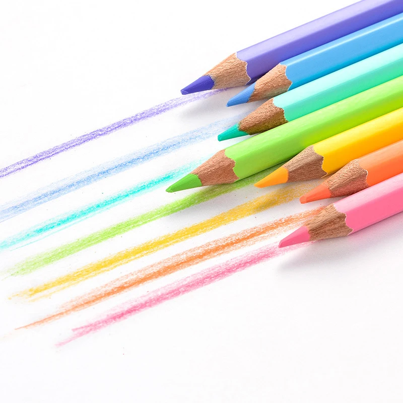 12/24 Colores Creativos Conjunto de Lápices de Colores No tóxicos Lápiz Para los Estudiantes de Niños Lápices de Dibujo Lápiz para Escribir la Escuela de Arte de Suministros de Nuevo 3