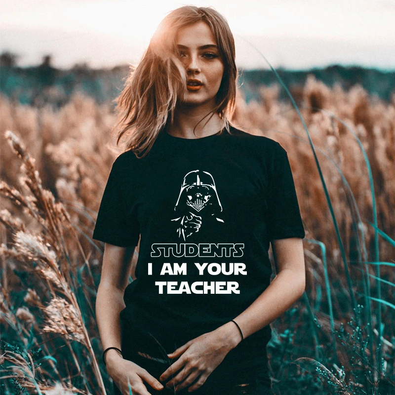 Verano de las mujeres, yo soy tu maestro camiseta femme mujer camisas mujer divertido estilo de la camiseta de la estudiante harajuku camiseta mujer camisetas 3