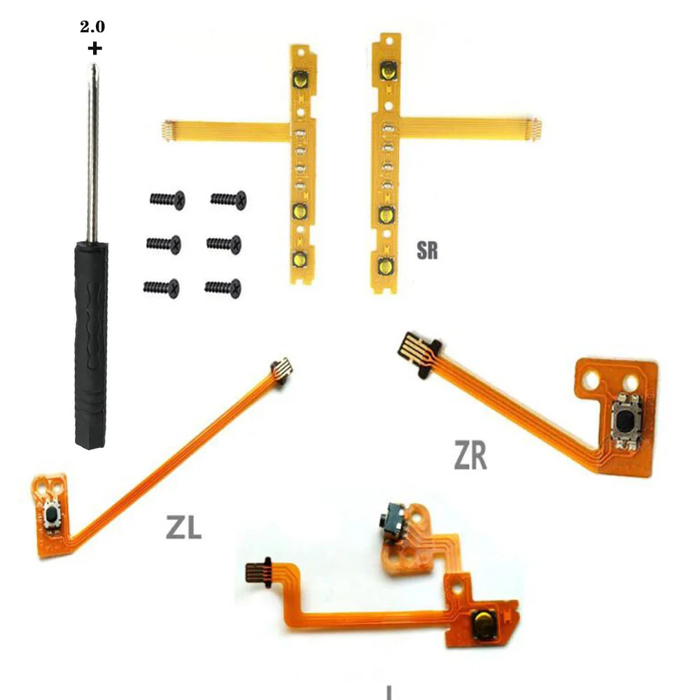 JoyCon L/R Controlador SL SR ZL ZR Botón L Cable de la Tecla de Reparación y Reemplazo de Partes Diferentes del Interruptor de Alegría-Con 3