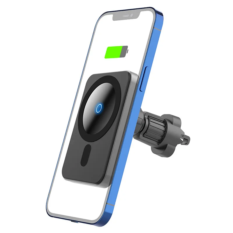 Magnético de teléfono para coche titular de 15w qi cargador inalámbrico para el iPhone X Samsung S10 S9 S8 teléfono titular de Carga Rápida 3