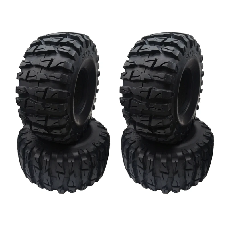4Pcs Rock Crawler 2.2 Pulgadas con Neumáticos Blandos 138Mm de los Neumáticos con Espumas Axial Wraith RR10 SCX10 Jeep Wrangler TRX-4 2.2 RUEDA 3