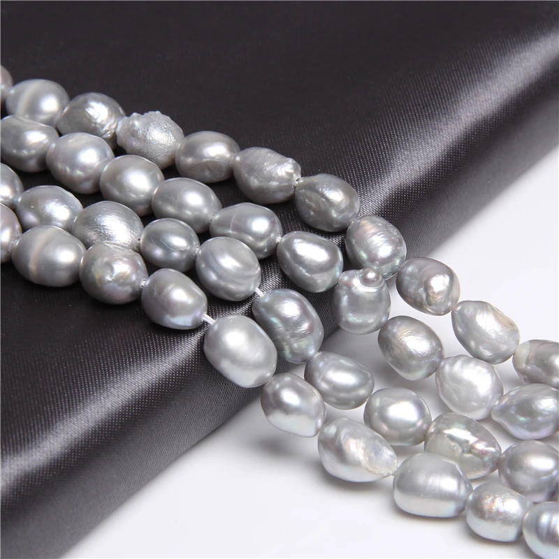 Diseñador Naturales Perlas de agua Dulce Cultivadas Perlas de BRICOLAJE Suelta Perlas de la Joyería de las Mujeres de Lujo de 10-11mm Natural de la Perla Perlas Pulsera de regalos 3