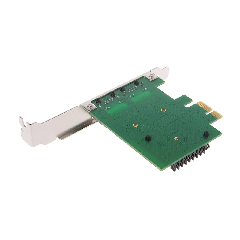 Puerto Dual PCI-E X1 Gigabit Ethernet Tarjeta de Red 10/100/1000Mbps Tasa de Adaptador 3