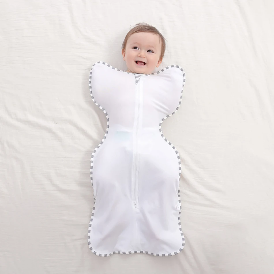 Bebé recién nacido Niña saco de dormir de Bebé de Algodón con Cremallera caliente envuelto Envolver Manta Envoltura Sleepsack de Sueño Infantil de la Bolsa de 0-3 Meses 3