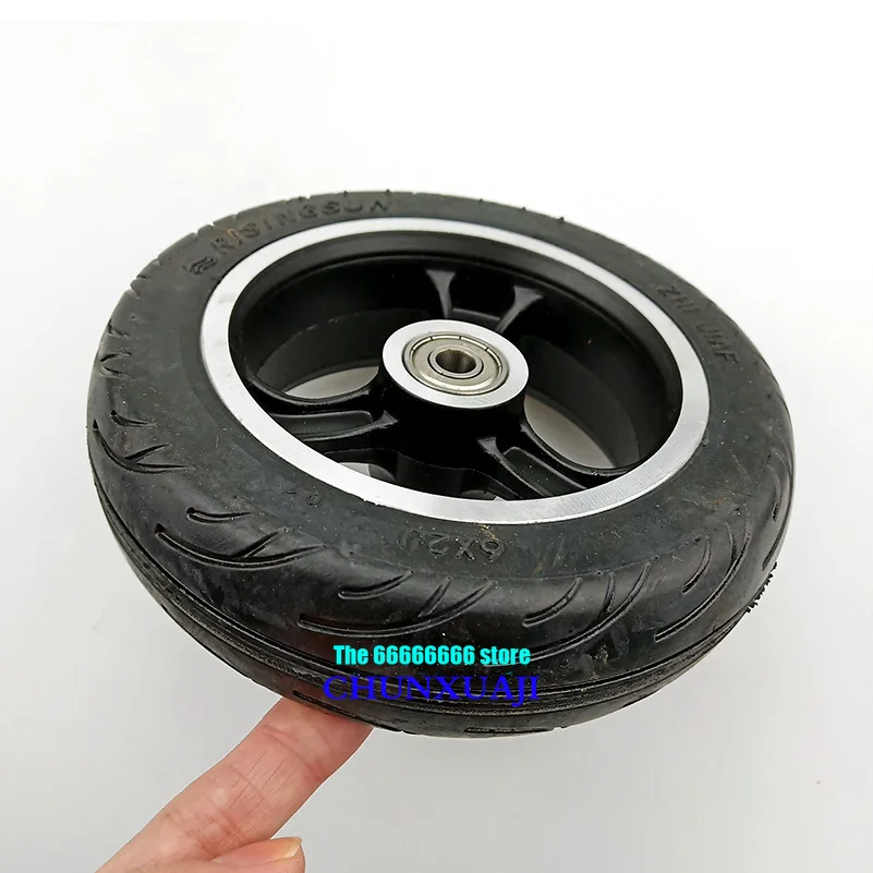 6X2 neumático de 6 Pulgadas de neumáticos de Scooter de Neumáticos sólidos con concentrador de juego de tubos de Scooter Eléctrico para Silla de Ruedas de Camión Neumático de Scooter Eléctrico 3