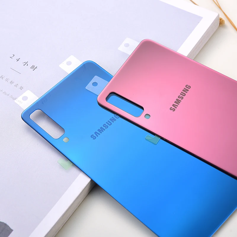 Original Samsung Galaxy A750/A75 la Vivienda de nuevo 3D de Cristal de la Puerta Trasera Caso de Reparación del Panel de Reemplazar las Piezas de la Batería de la Cubierta del Teléfono Con el Logotipo de 3