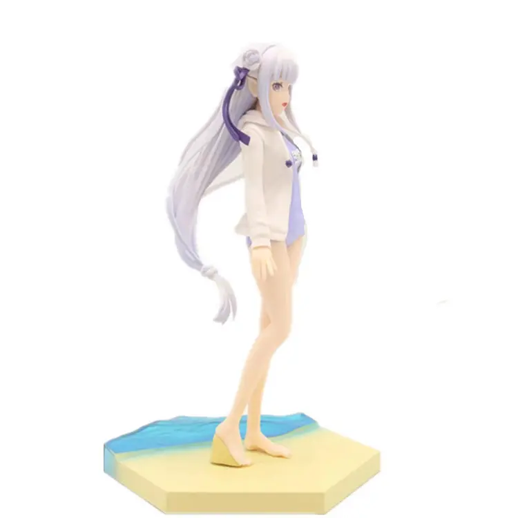 Anime Chica Sexy Figura Juguetes Re : la Vida en un Mundo Diferente De Cero Emilia PVC Figura de Acción Modelo de la Colección de Juguetes de la Muñeca 3