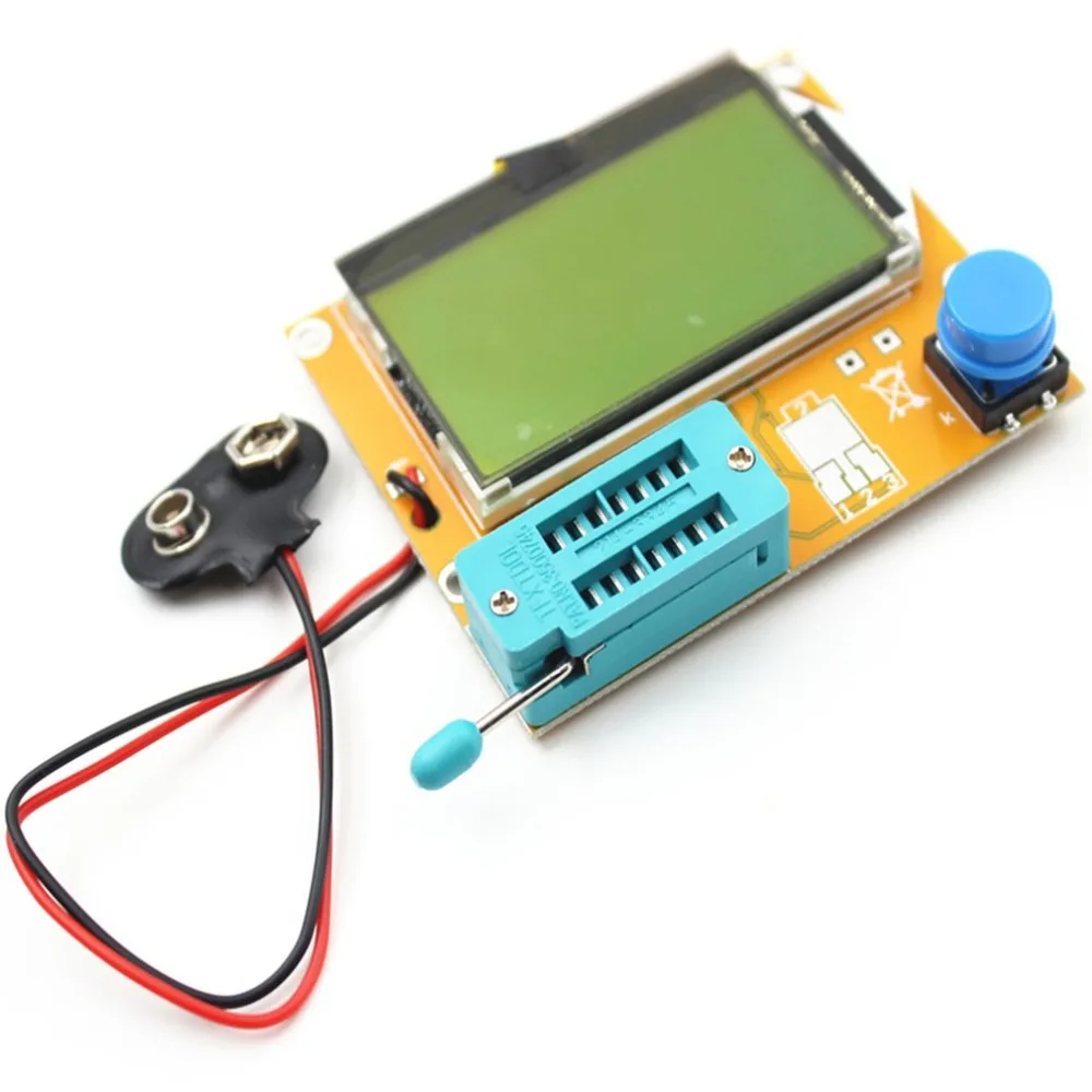 LCR-T4 LCD Digital de Transistor Tester Medidor de luz de fondo Diodo Triodo Capacitancia Medidor de ESR Para MOSFET/JFET/PNP/NPN L/C/R 1 3