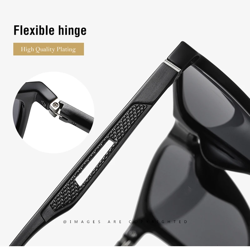 Clásico de Aluminio Magnesio Polarizado Gafas de sol de los Hombres 2021 Retro de Calidad Superior de la Plaza de Gafas de Sol Masculinas de Pesca de Conducción Gafas UV400 3