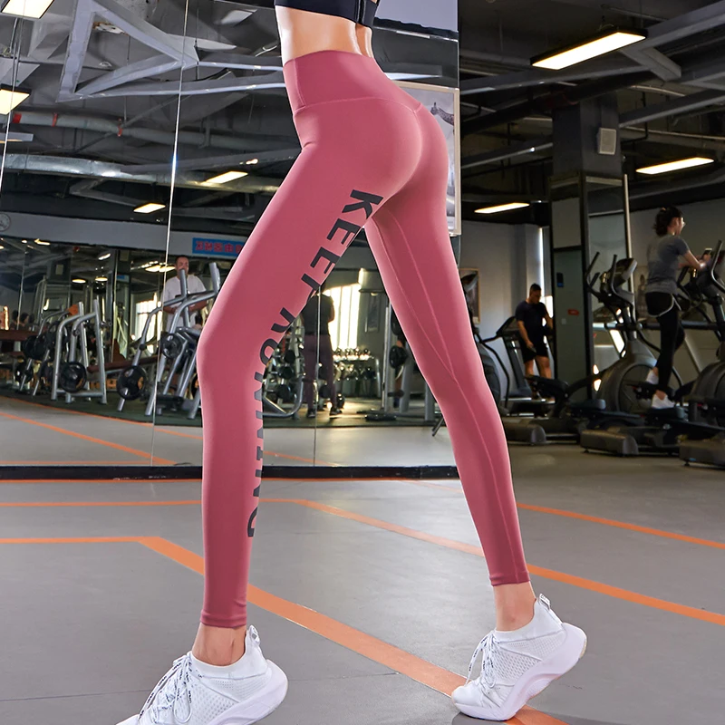 Cintura alta Pantalones de Yoga de las Mujeres pantalones de compresión de empuje hacia arriba el Deporte Polainas de las Medias de Fitness Ejecución de Jogging, Gimnasio 3