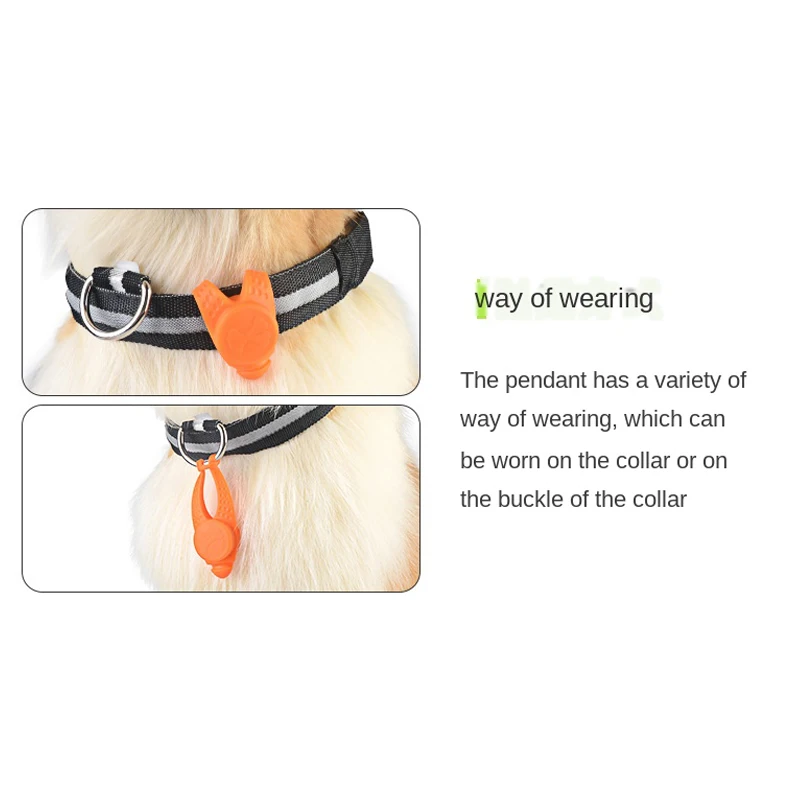 2PCS LED Collar de Perro Brillante Colgante de la Noche a la Seguridad de la Mascota Lleva Collar Luminoso Collares para Perros que Brillan En La Oscuridad Collar Correa 3