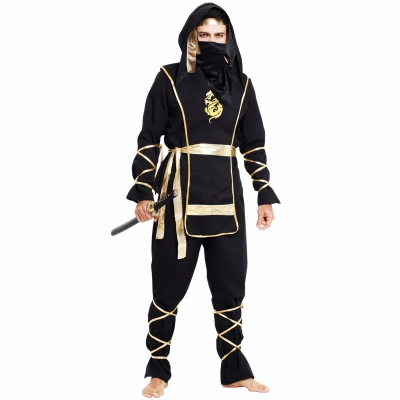 Chico nuevo Ninja de Trajes de Fiesta de Halloween para Niñas y Niños, Guerrero Sigilo Niños Cosplay Asesino de Disfraces para Niños Regalos para el Día de 3