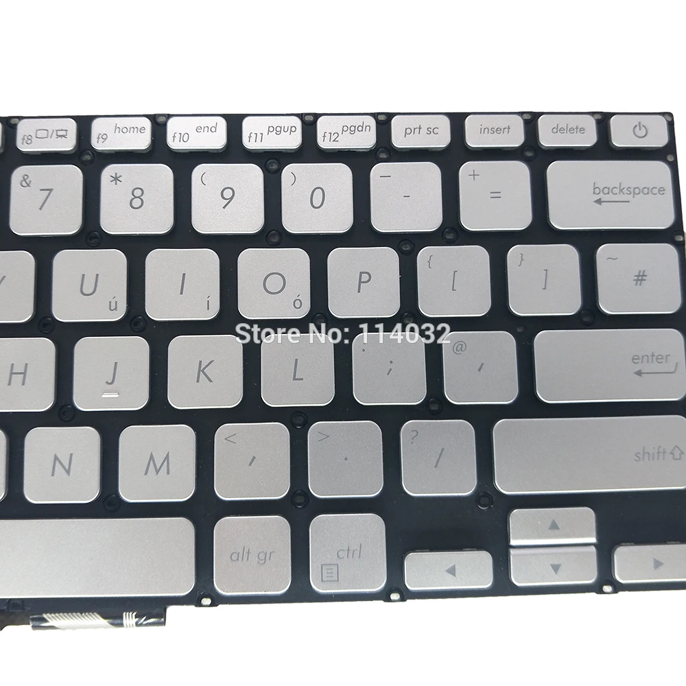 UK teclado para ASUS Vivobook 14 15 X409 x409ua x409fa inglés GB de plata sin marco MP-13J66E0-5281 19F479420001Q 0KNB0-3108SP00 3