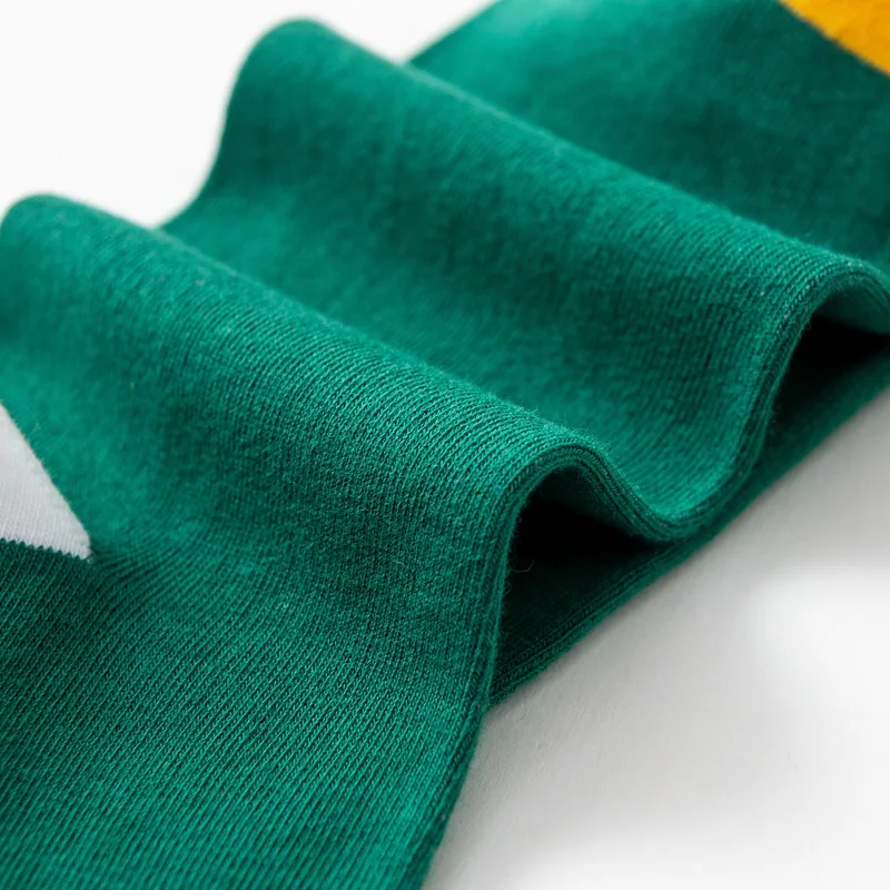 Geométricas Mens Calcetines de Happy Socks Colorido de Impresión de Calcetines Largos de las Mujeres la Tendencia Casual Unisex Calcetines Conjunto de la Personalidad de Regalo de 4 Pares/paquete 3