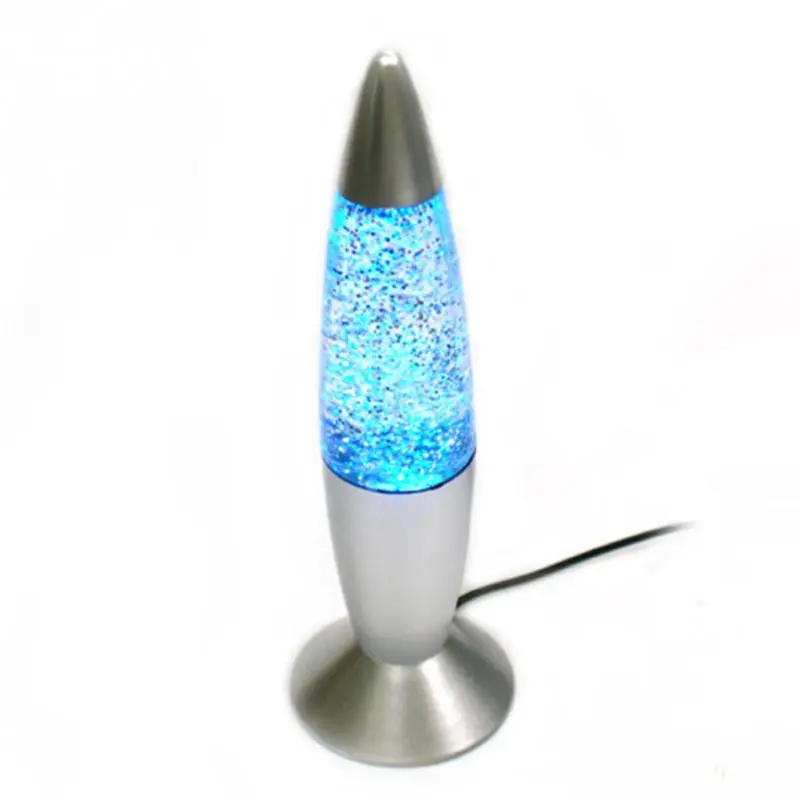 3D de Cohetes Múltiples de Cambio de Color de Lámpara de Lava del RGB LED del Brillo de la Fiesta de la Noche la Luz de la Navidad Regalo de la Mesilla de Noche de la Lámpara Azul,Blanco 3