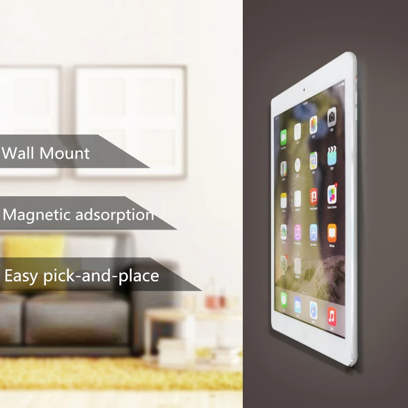 Montaje en la pared de la Tableta Soporte Magnético Teléfono Móvil Titular de la Conveniencia de pick-and-place de Apoyo a Todos los Comprimidos para iPhone iPad Pro de Aire 3