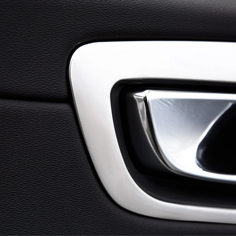 Para Volvo XC60 2018 2019 2020 4PCS de Acero Inoxidable Estilo Interior del Coche de la Manija de la Puerta Bowl Marco de Cubierta de Recorte de Pegatinas accesorios 3