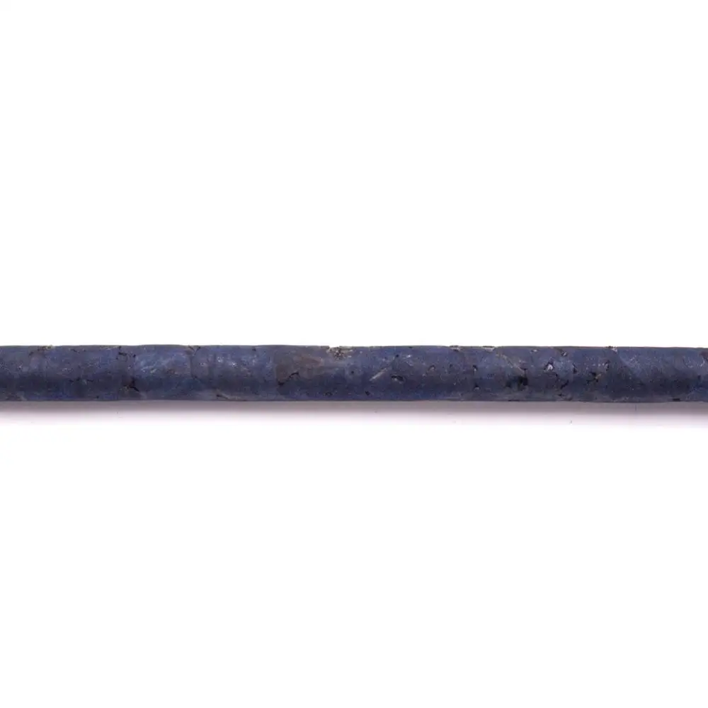 10meter azul Oscuro cerca de 5 mm de la ronda de corcho cable de CO-596 3