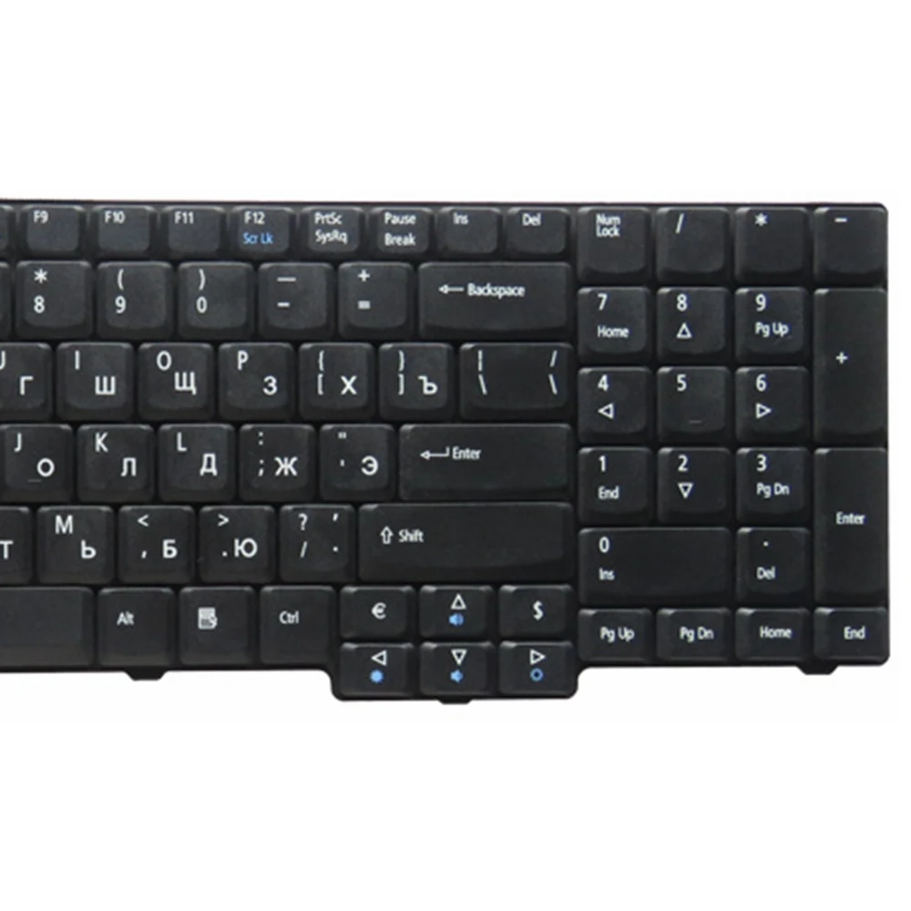 RU Negro rusa Reemplazar el teclado del ordenador portátil Para Acer para Aspire 5335 7730 7730G 7730Z 6930 ZY6 3
