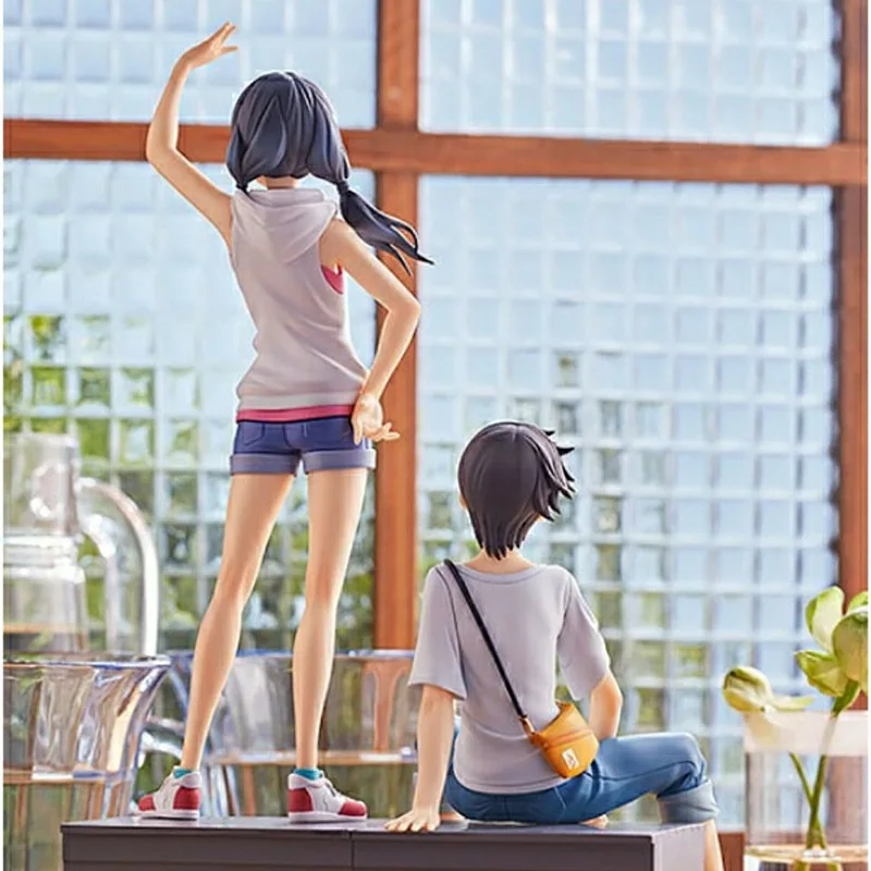 Anime la Intemperie Con la Figura Amano Hina estatuilla de Morishima Hodaka figura de acción Par de la Colección de Juguetes de modelos de Regalos Para niños 3